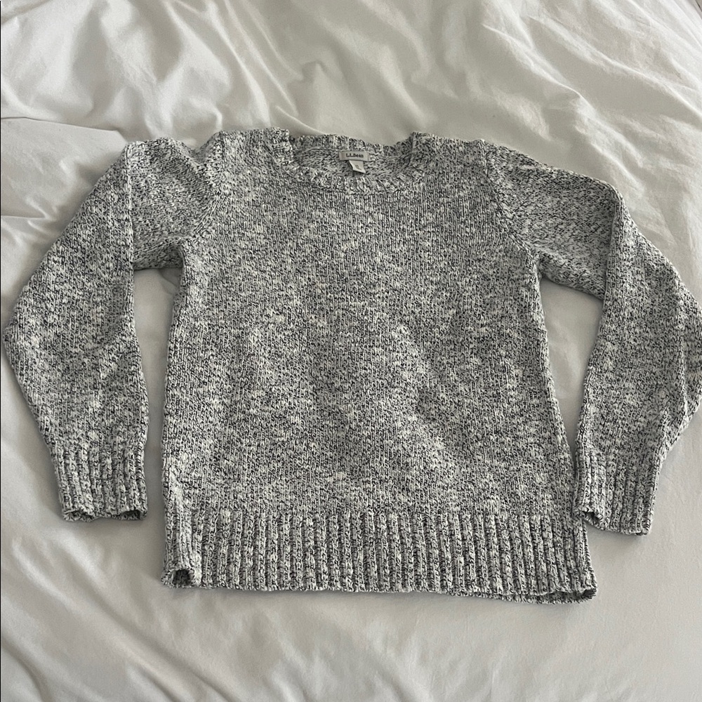 L.L. Bean Marled Great Cotton Ragg Sweater - size XS
